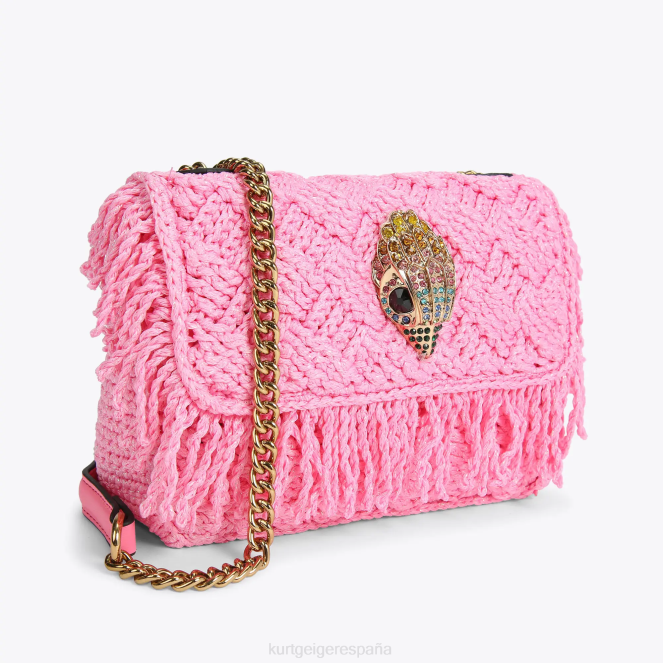 Kurt Geiger mujer londres crochet kensington 2LPR44 | bolsas rosa